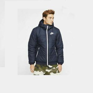 N Withou T Nike Synthetic Fill Full Zip Hooded Jacket Navy Blue BV4683-452 Sz XS